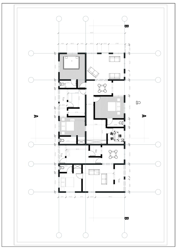 Gig Preview - Draw and design architectural drawings with auto cad