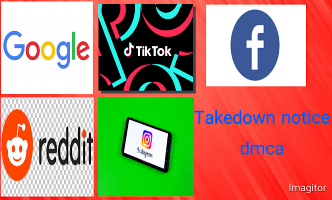 Bestseller - send dmca takedown notice to remove tiktok,reddit,ig,fb,google,ebay under dmca