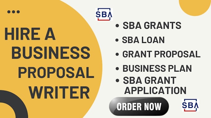 Gig Preview - Do sba grant application, sba loan, grant proposal, write business plan, grants