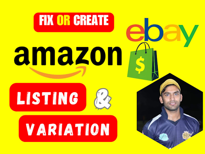 Gig Preview - Do bulk product listing product upload to amazon ebay fix