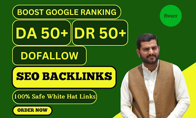 Gig Preview - Seo backlinks high quality dofollow high da authority link building service