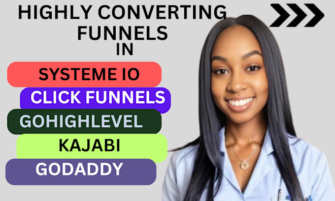 Gig Preview - Build a sales funnel in systeme io,  clickfunnels stan store gohighlevel kajabi