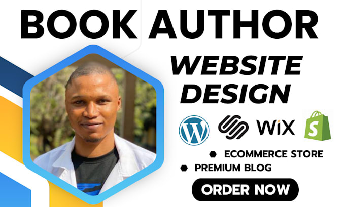 Gig Preview - Develop book author website design ebook author course website author website