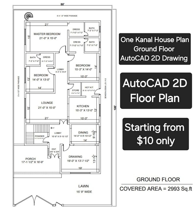 Gig Preview - Make and redraw 2d autocad drawings