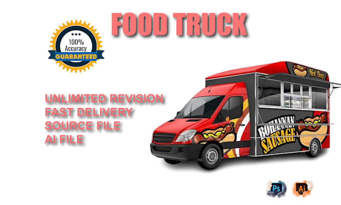 Gig Preview - Make food truck wrap