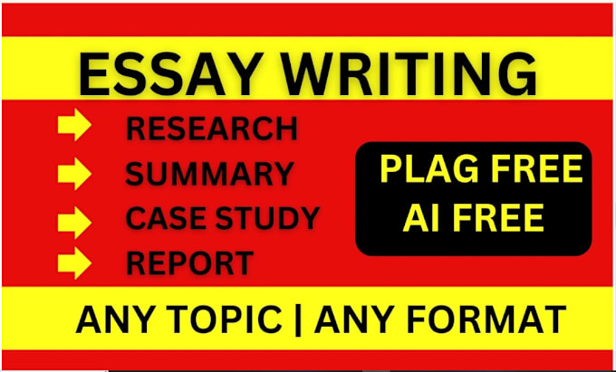 Gig Preview - Do urgent essay writing, apa, research, summary and case study