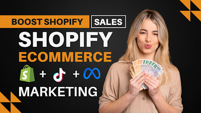 Gig Preview - Boost shopify sales ecommerce marketing promotion shopify tiktok marketing sales