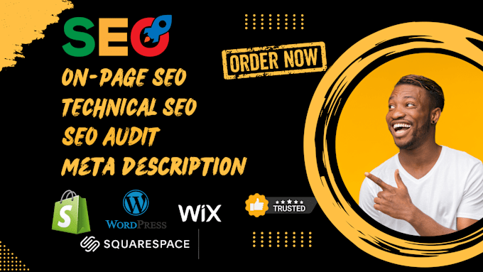 Gig Preview - Optimize SEO for your wordpress, shopify, wix, and squarespace site