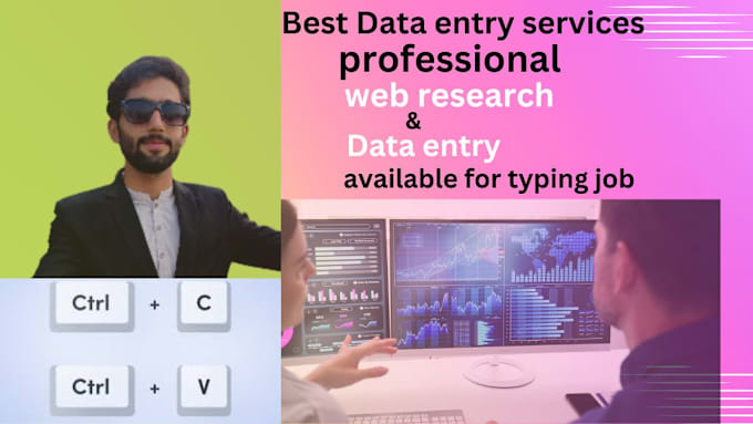 Bestseller - do data entry typing work job, copy paste excel data entry