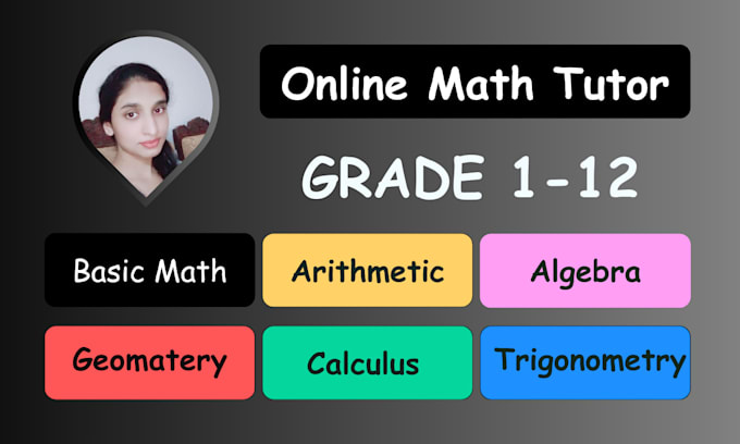 Gig Preview - Be your online math tutor for grades 1 to 12