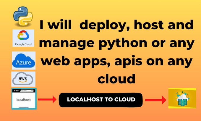 Gig Preview - Deploy, host and manage python or any web apps, apis on aws, azure, gcp cloud