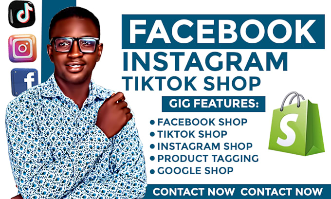 Gig Preview - Setup facebook shop, instagram shop, tiktok shop, tiktok ads or fix tiktok shop