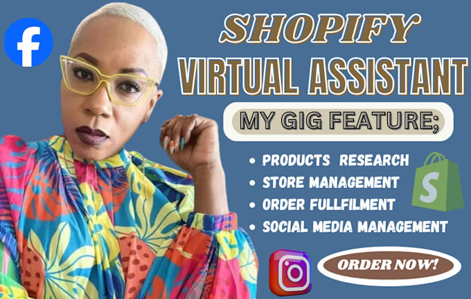 Gig Preview - Do shopify virtual assistant, shopify marketing manager