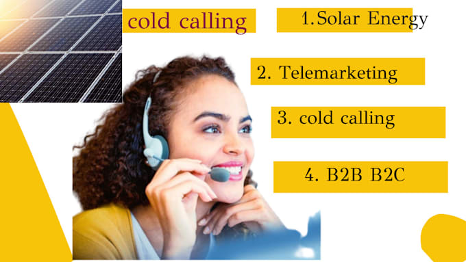 Gig Preview - Do cold calling and schedule solar appointments, warm leads