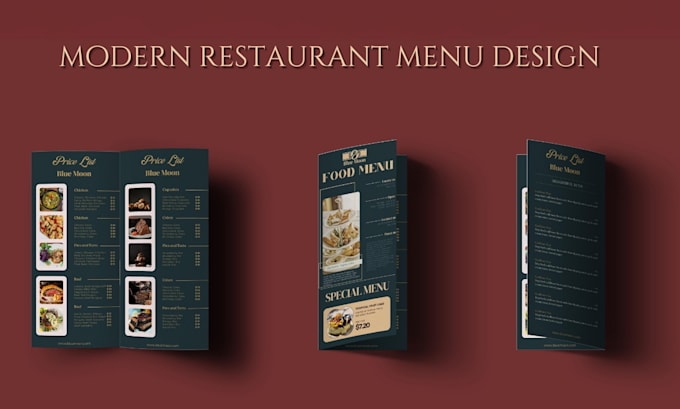 Bestseller - create modern restaurant menu design