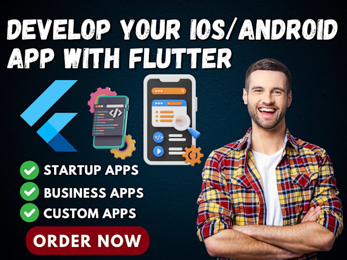 Gig Preview - Build app mobile app development ios app development flutter developer