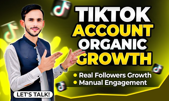 Gig Preview - Grow and promote your tiktok account followers organically