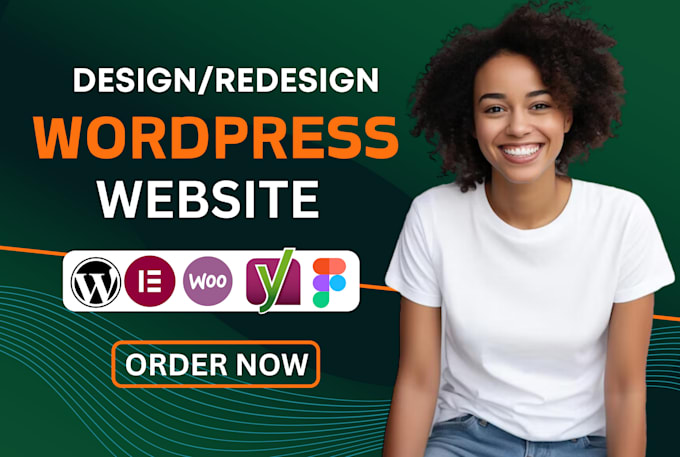 Gig Preview - Create, build, revamp wordpress website design, redesign website development