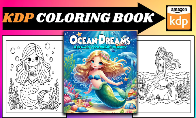 Bestseller - draw bold and easy coloring book pages for kids and adults for amazon KDP