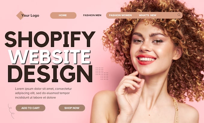 Bestseller - design shopify website design shopify website redesign shopify store design page