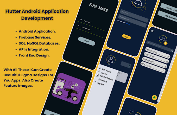 Gig Preview - Do flutter mobile application development and UI designing