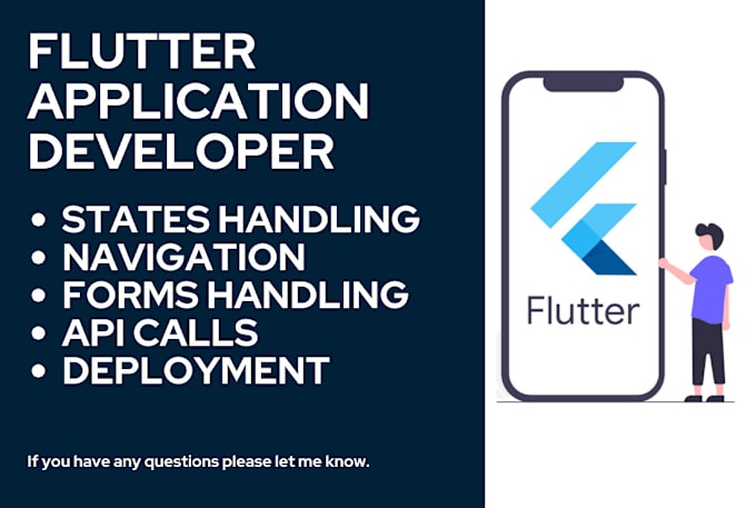 Gig Preview - Be flutter developer for mobile application