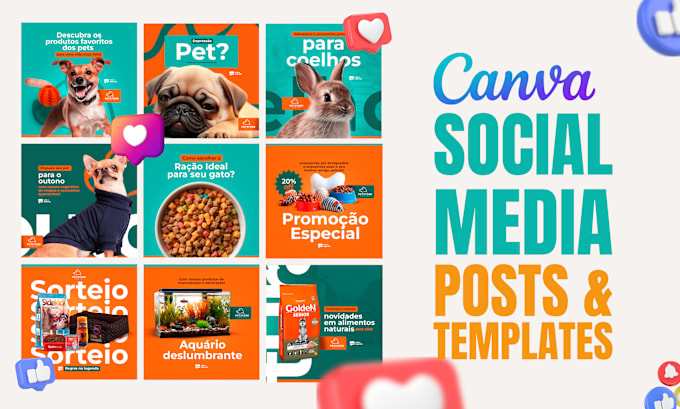 Gig Preview - Design social media posts , canva templates for your brand