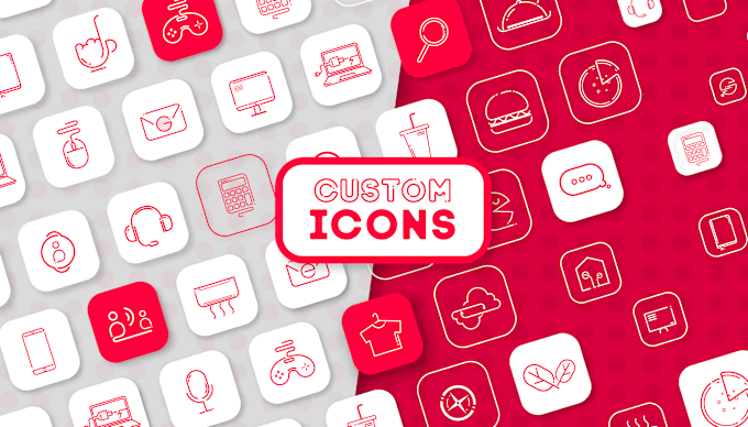 Gig Preview - Design unique, simple modern custom vector icon set