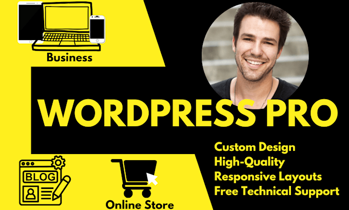 Gig Preview - Create responsive wordpress website design or website redesign