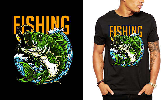 Gig Preview - Do custom fishing, hunting, and camping t shirt design