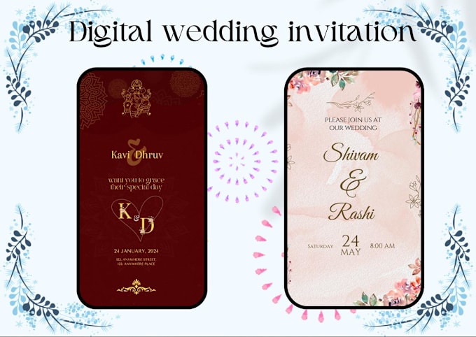 Gig Preview - Design an ecard for you indian wedding ecard designer