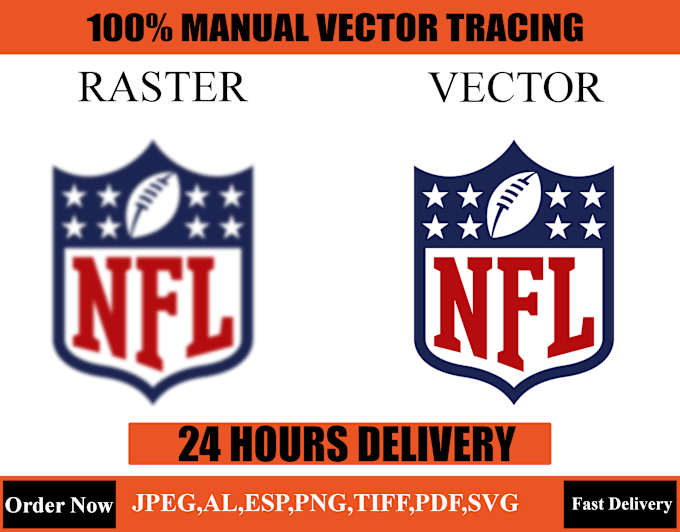 Bestseller - do convert raster image logo to vector 24 hours service