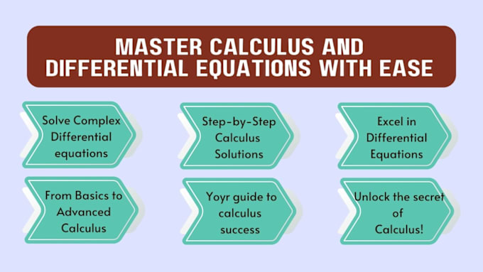 Gig Preview - Calculus and differential equations