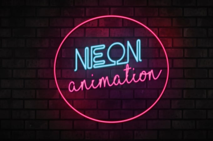 Gig Preview - Creat neon custom 3d logo animation and 3d spinning vedio