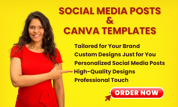 Gig Preview - Design canva templates,canva social media templates, facebook ad