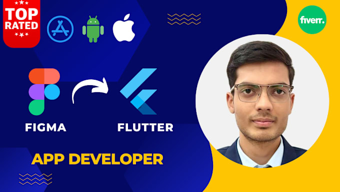 Gig Preview - Develop flutter front end app design for android and ios