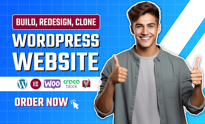 Gig Preview - Create clean and modern wordpress website design as elementor pro expert or blog