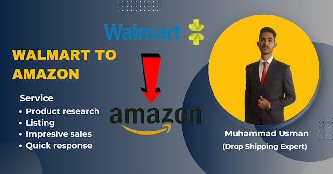 Gig Preview - Automate walmart to amazon dropshipping and manage your amazon store