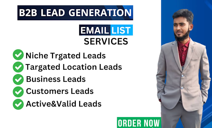 Gig Preview - Provide b2b lead generation and prospect email list