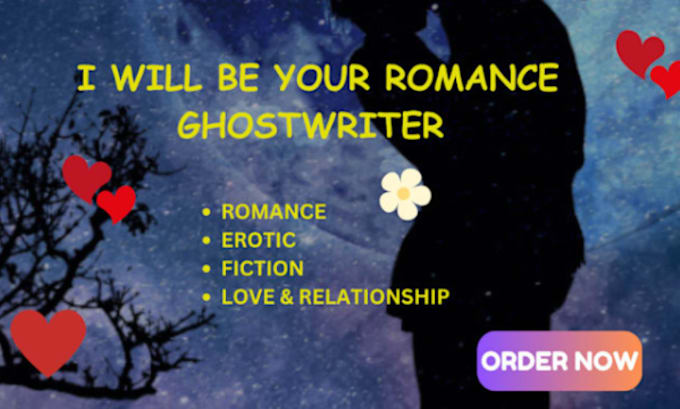 Gig Preview - Be your romance, fantasy, erotic ebook ghostwriter