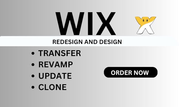 Gig Preview - Update wix website, revamp, transfer wix website redesign wix landingpage