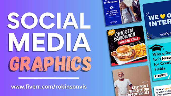 Gig Preview - Create engaging and visually striking social media graphics