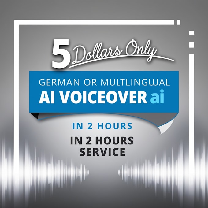 Gig Preview - Create any language female or male ai voice over text to speech 2 hour