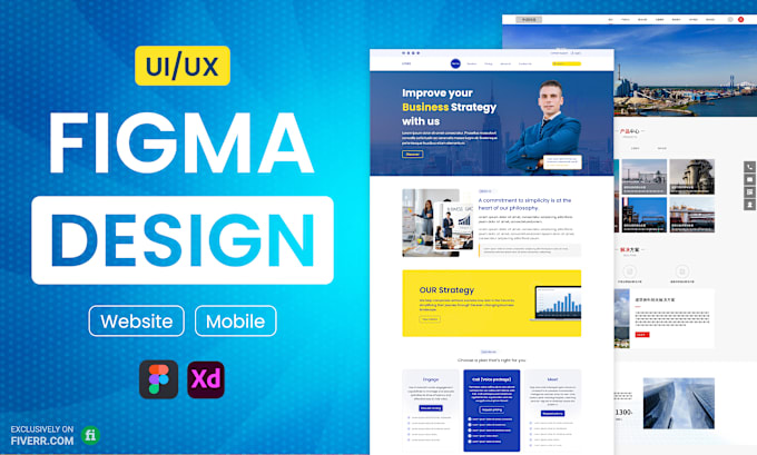 Gig Preview - Do figma website design, website ui ux, landing page ui ux, website design figma