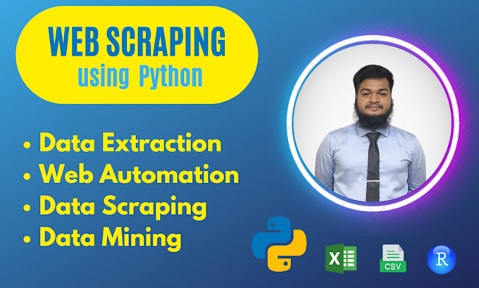 Bestseller - do web scraping and data mining from any website using python