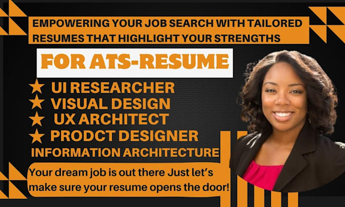 Gig Preview - Craft a UI UX designer resume, mobile app developer, designer resume saas resume