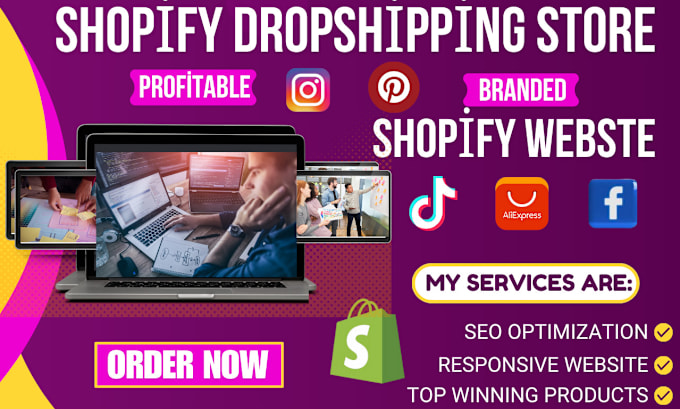 Bestseller - create shopify dropshipping store, shopify website design, shopify store design