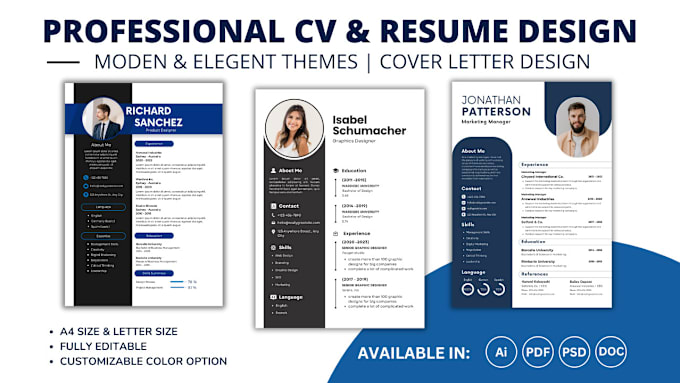 Bestseller - design professional resume, cv and cover letter