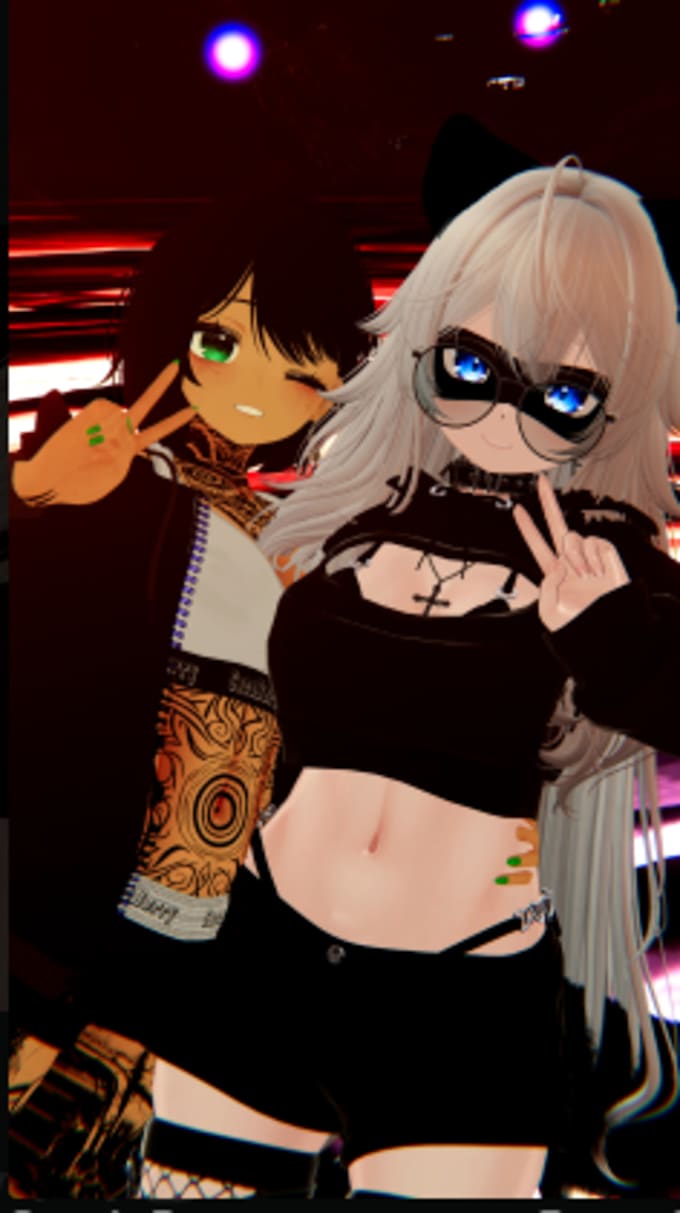 Bestseller - create a fully well detailed vrchat avatar 3d anime, 3d furry model, 3d vtuber