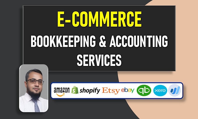 Gig Preview - Do ecommerce bookkeeping for amazon shopify ebay in quickbooks online xero wave